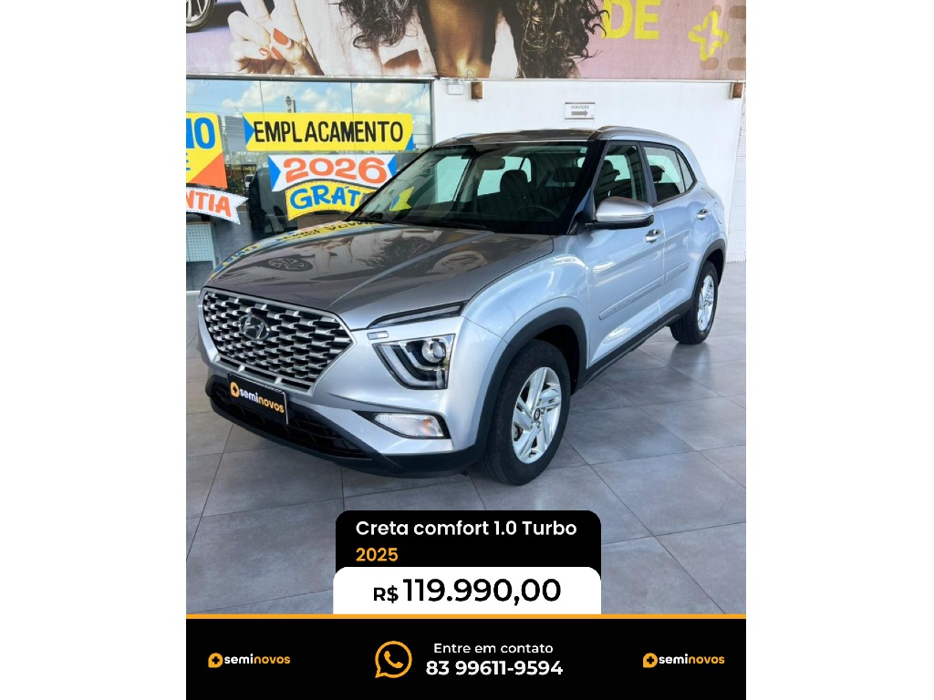 hyundai CRETA 1.0 TGDI FLEX COMFORT PLUS AUTOMÁTICO 2025